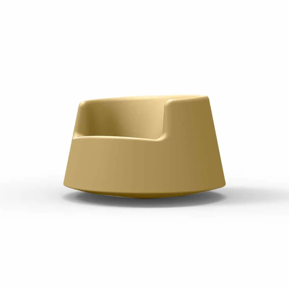 Moderne design haven lænestol Roulette Vondom i polyethylen Viadurini