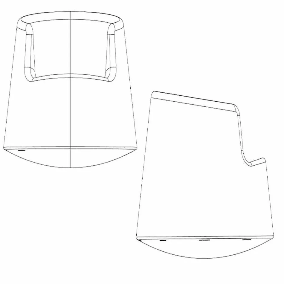 Moderne design haven lænestol Roulette Vondom i polyethylen Viadurini