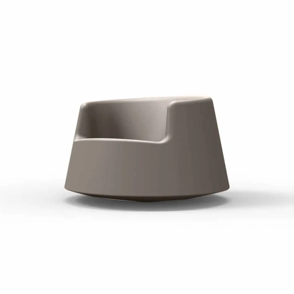 Moderne design haven lænestol Roulette Vondom i polyethylen Viadurini