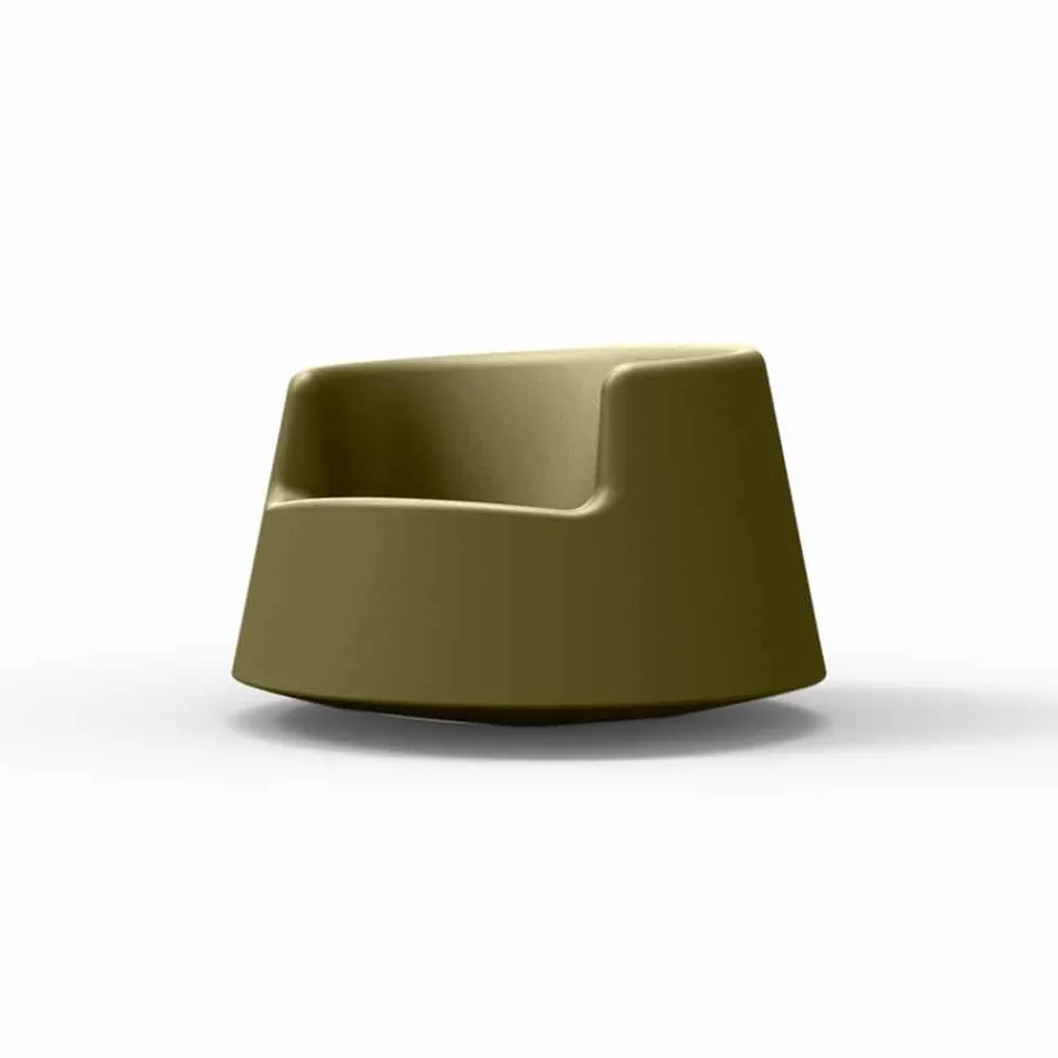 Moderne design haven lænestol Roulette Vondom i polyethylen Viadurini