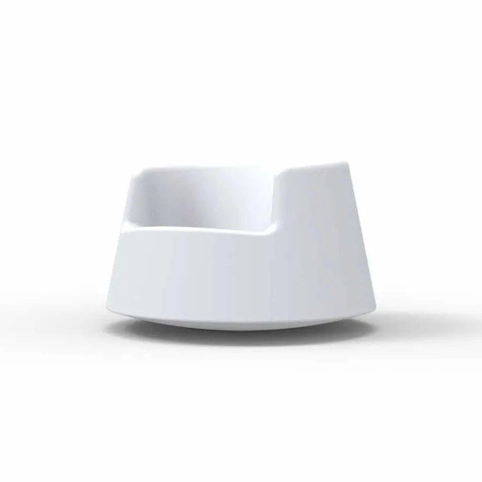 Moderne design haven lænestol Roulette Vondom i polyethylen Viadurini