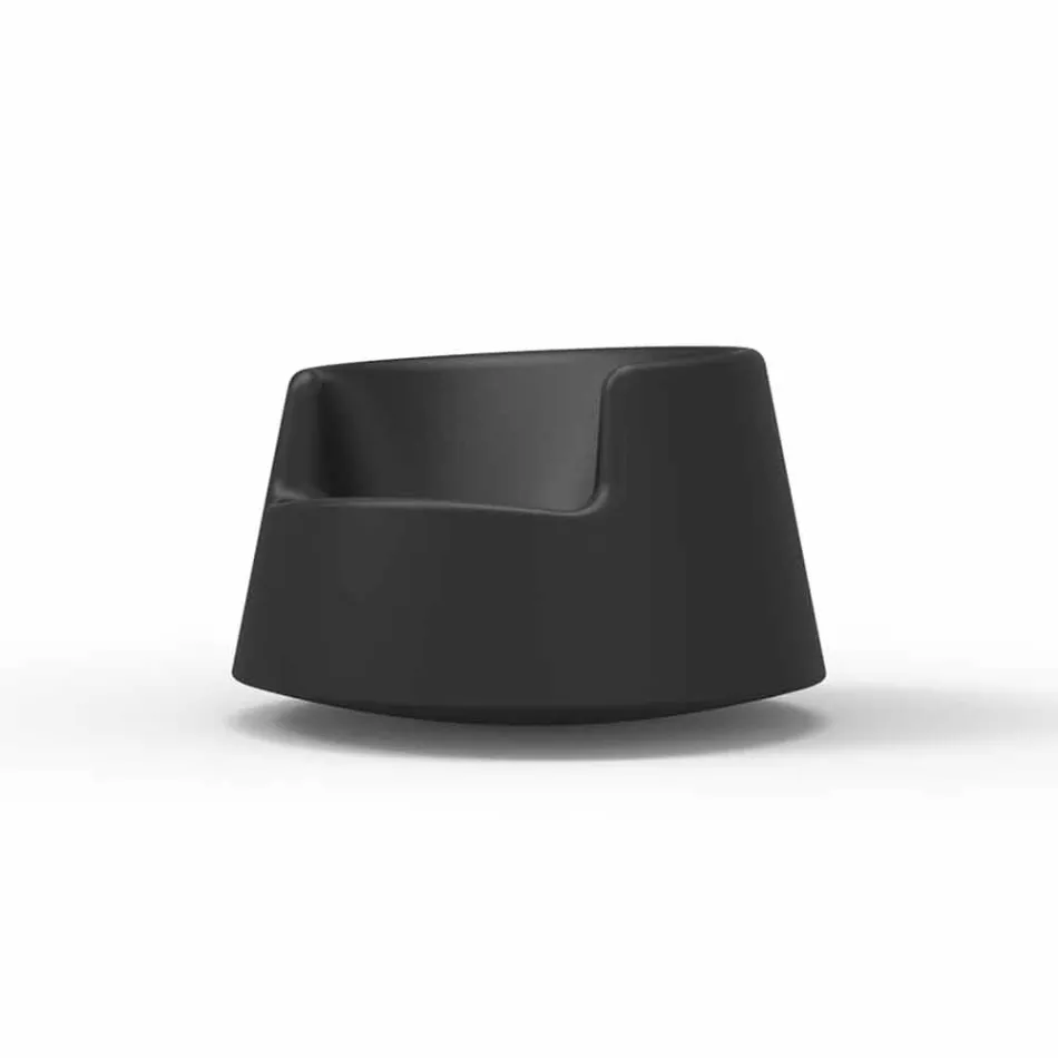 Moderne design haven lænestol Roulette Vondom i polyethylen Viadurini