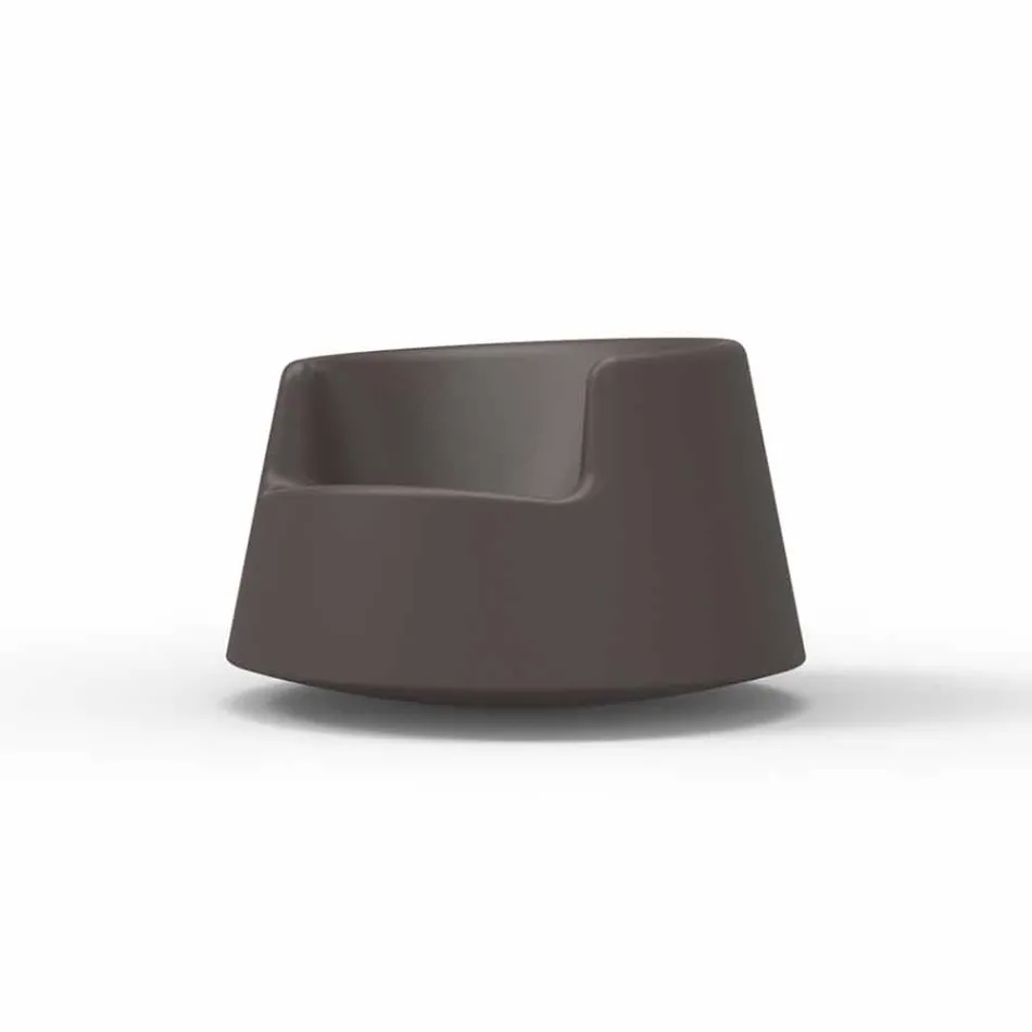 Moderne design haven lænestol Roulette Vondom i polyethylen Viadurini