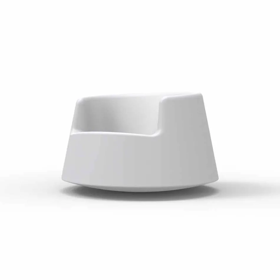 Moderne design haven lænestol Roulette Vondom i polyethylen Viadurini