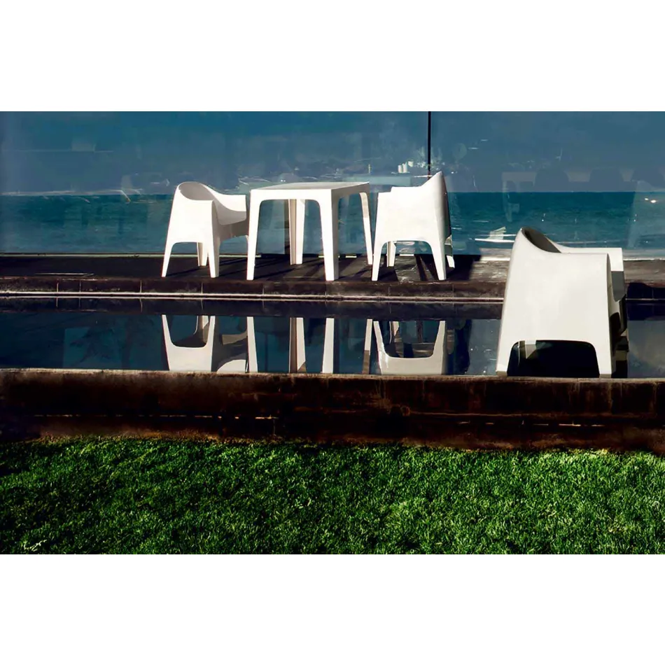 Solid Vondom design lænestol i polypropylen Viadurini