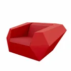 Faz haven lænestol af Vondom moderne design i polyethylen Viadurini