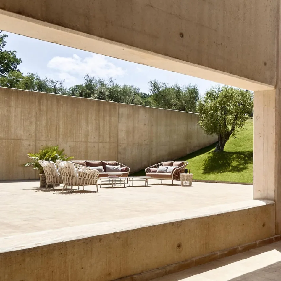 Havelænestol i aluminium lavet i Italien - Emmacross fra Varaschin Viadurini