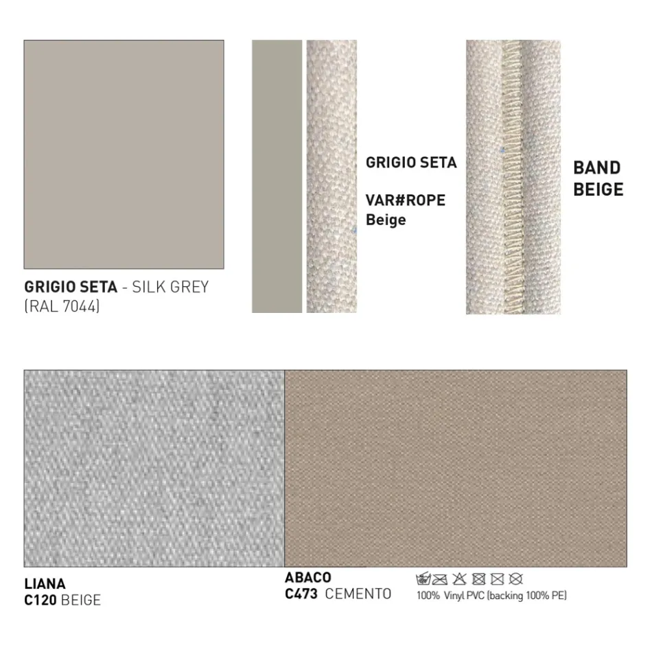 Havelænestol i aluminium lavet i Italien - Emmacross fra Varaschin Viadurini