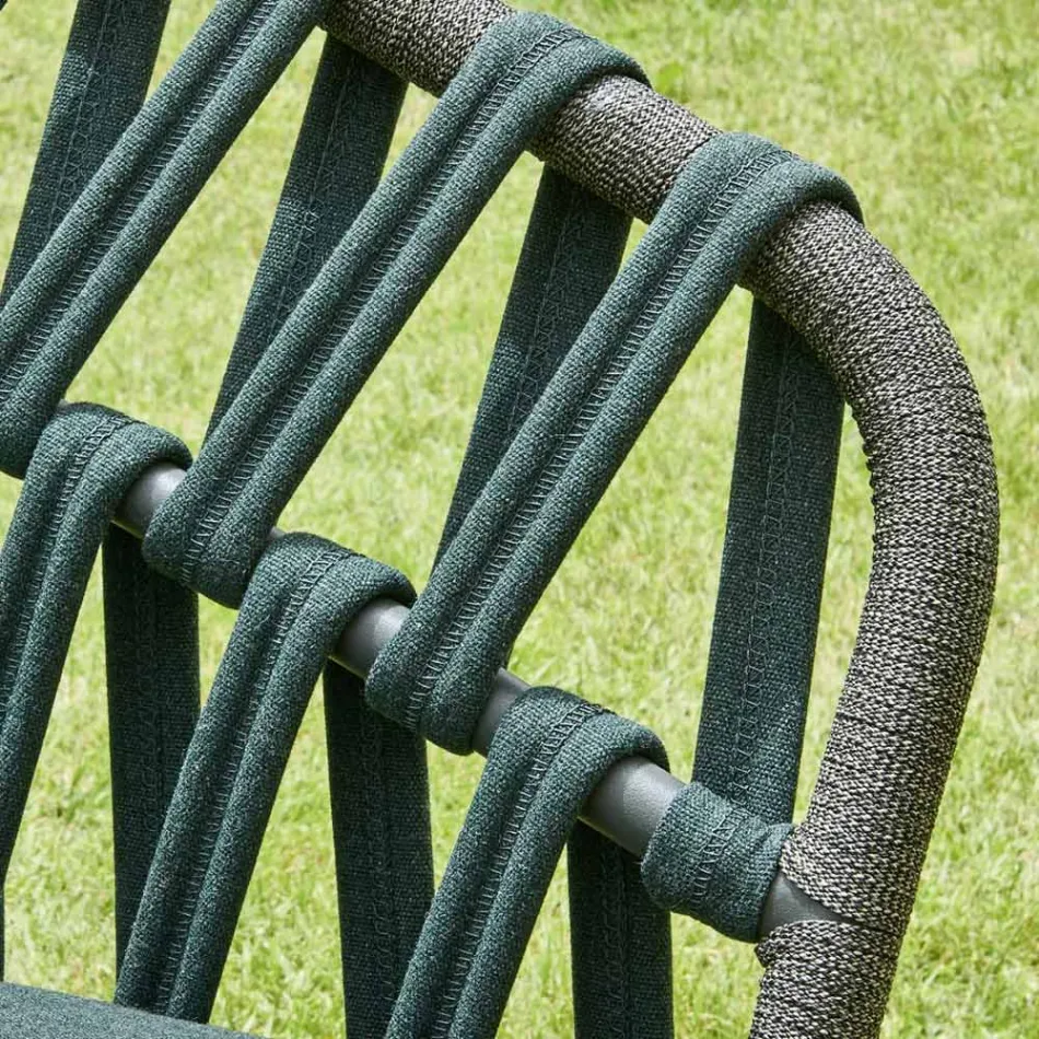 Havelænestol i aluminium lavet i Italien - Emmacross fra Varaschin Viadurini