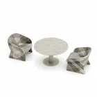 Havestol i farvet, flettet syntetisk fiber - Maat af Varaschin Viadurini