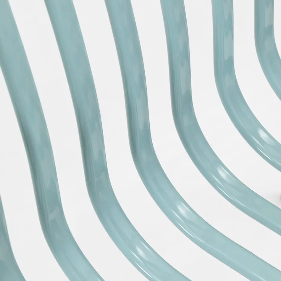 Stabelbar metal havelænestol lavet i Italien 2 stykker - Simpelthen Viadurini