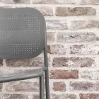 Havelænestol i malet metal Made in Italy 2 stk - Synergi Viadurini