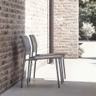 Havelænestol i malet metal Made in Italy 2 stk - Synergi Viadurini