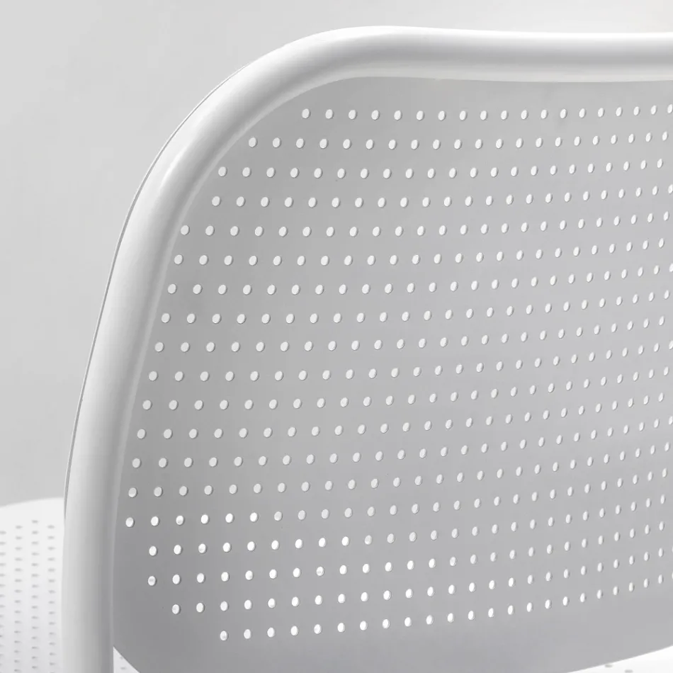 Havelænestol i malet metal Made in Italy 2 stk - Synergi Viadurini