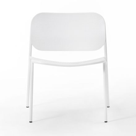 Havelænestol i malet metal Made in Italy 2 stk - Synergi Viadurini