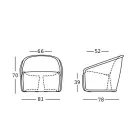 Havestol i polyethylen Fremstillet i Italien Moderne design - juli Viadurini