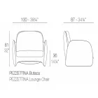 Pezzettina af Vondom polyethylen haven lænestol, design Viadurini