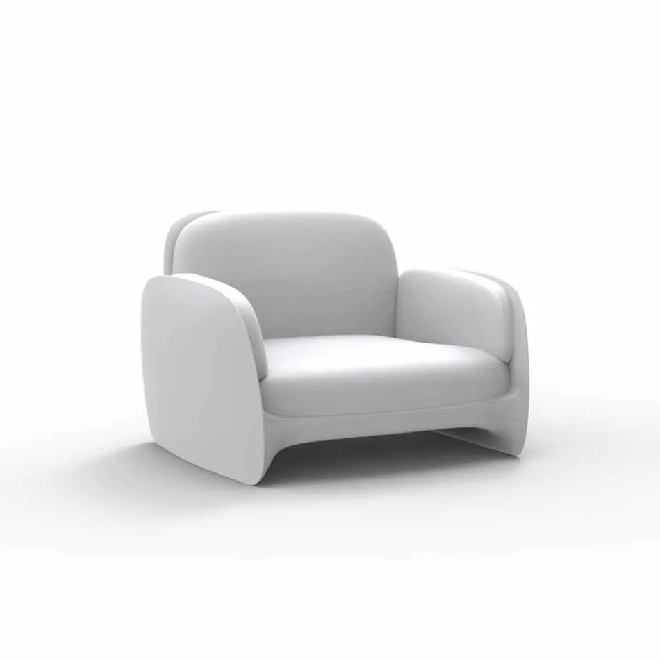 Pezzettina af Vondom polyethylen haven lænestol, design Viadurini