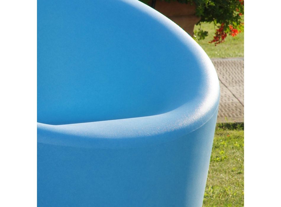 Havelænestol i fluor og farvet polyethylen Made in Italy - Colores Viadurini