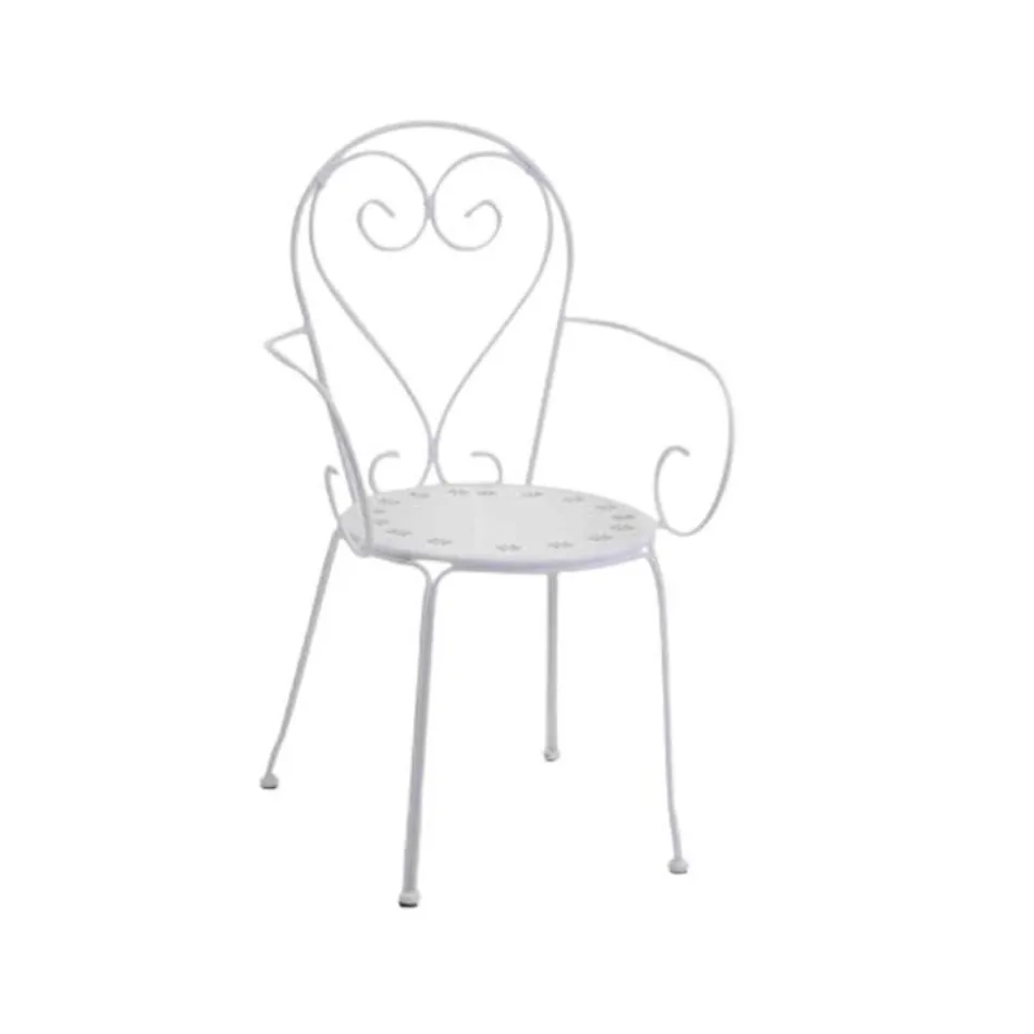 Havestol lavet udelukkende af metal - Arkiv Viadurini