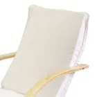 Indendørs lænestol lavet af birketræ og stof - Abissi Viadurini