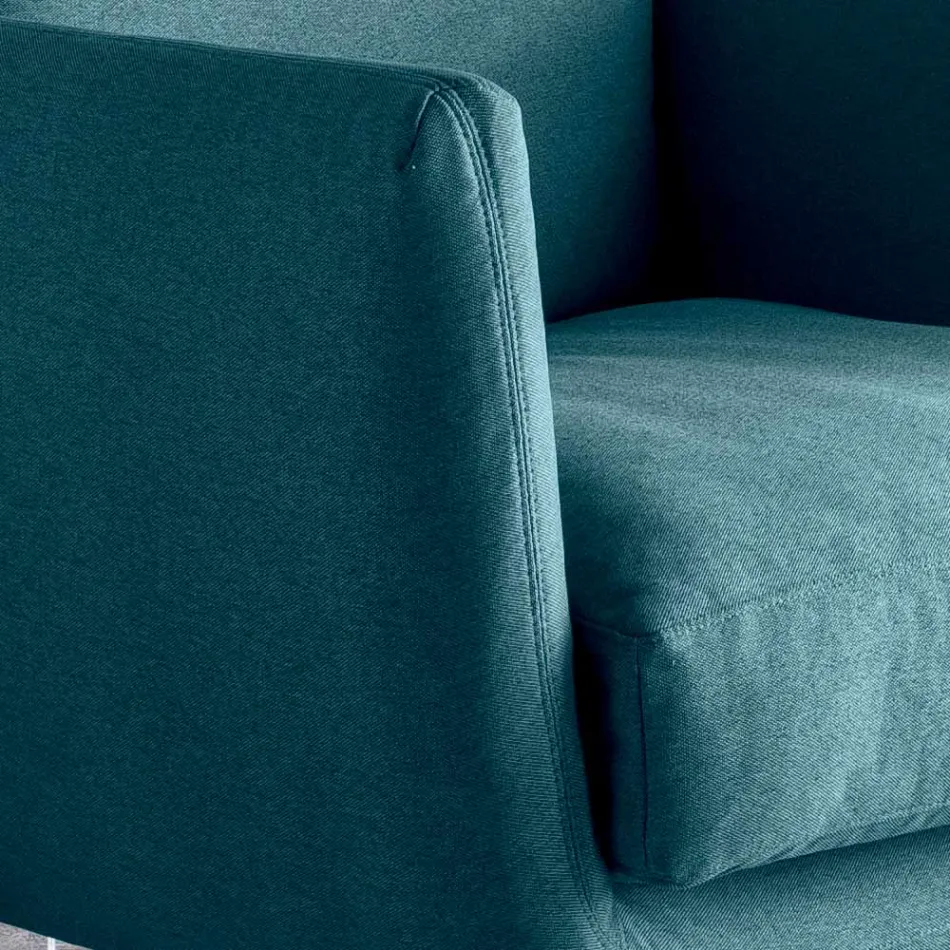 Stue lænestol med valg af drejelig eller fast base lavet i Italien - ironisk Viadurini