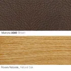 Stue lænestol med fodstøtte i læder og træ Made in Italy - Butterfly Viadurini