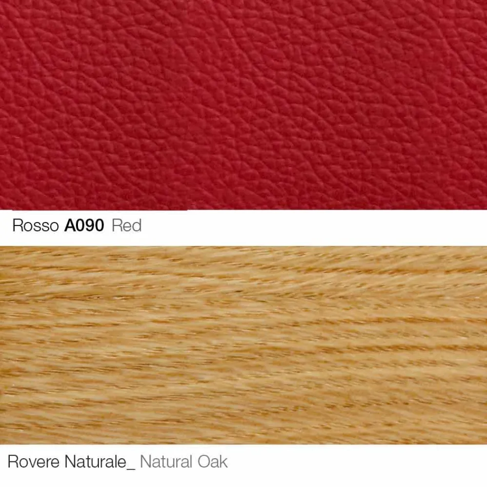 Stue lænestol med fodstøtte i læder og træ Made in Italy - Butterfly Viadurini