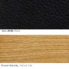 Stue lænestol med fodstøtte i læder og træ Made in Italy - Butterfly Viadurini