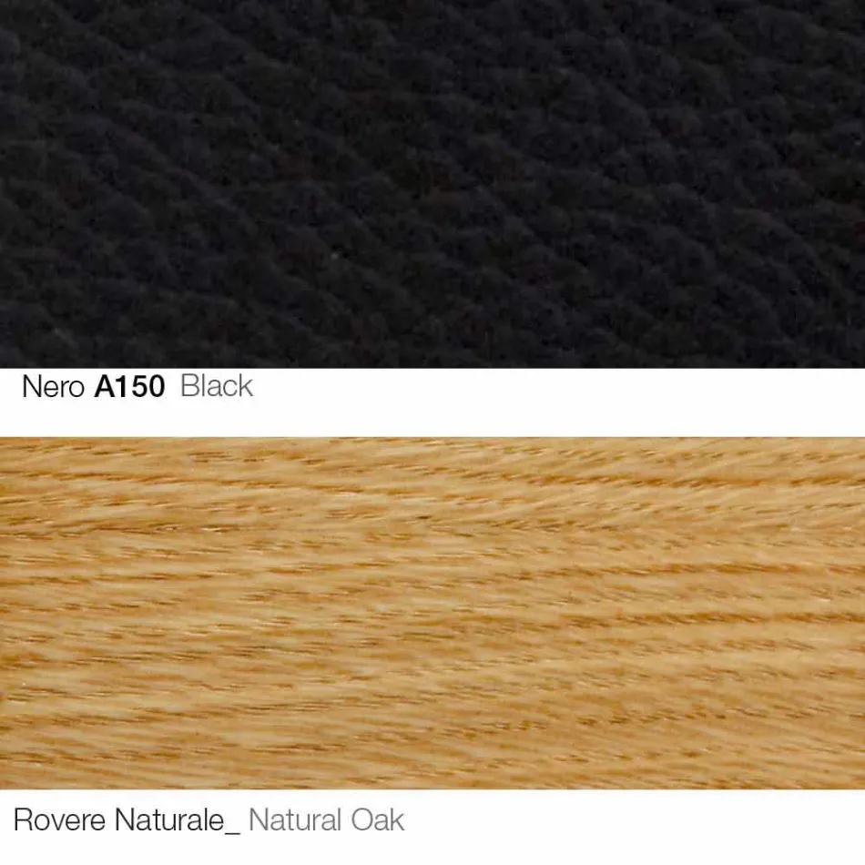 Stue lænestol med fodstøtte i læder og træ Made in Italy - Butterfly Viadurini