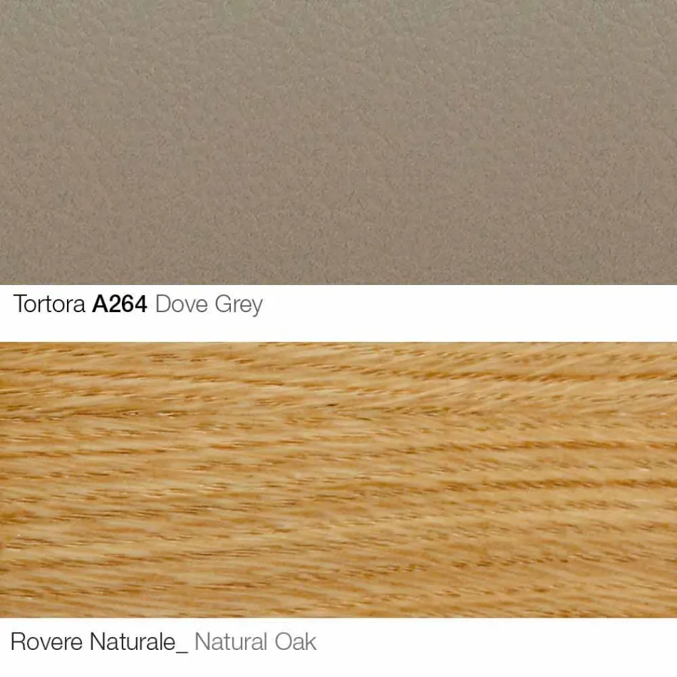 Stue lænestol med fodstøtte i læder og træ Made in Italy - Butterfly Viadurini