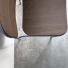 Stue Lænestol i Træ og Metal Made in Italy 2 stk - Saffia Viadurini