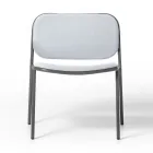 Stue Lænestol i Stof og Metal Made in Italy 2 stk - Sangria Viadurini