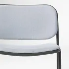 Stue Lænestol i Stof og Metal Made in Italy 2 stk - Sangria Viadurini