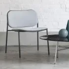 Stue Lænestol i Stof og Metal Made in Italy 2 stk - Sangria Viadurini