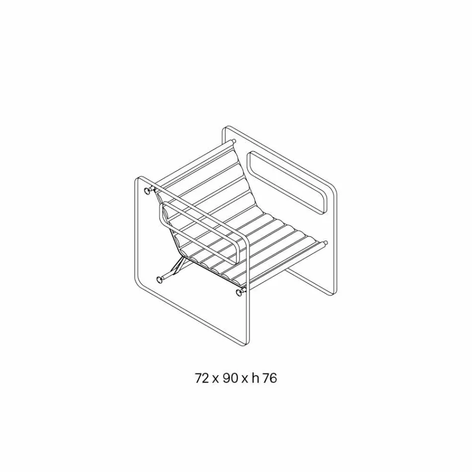 Stue lænestol i glas og sæde i hvidt læder moderne design - Tecna Viadurini