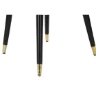 Stue lænestol betrukket med stof med moderne træben - Ezia Viadurini