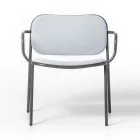 Stue Lænestol beklædt med stof Made in Italy 2 stk - Sangria Viadurini