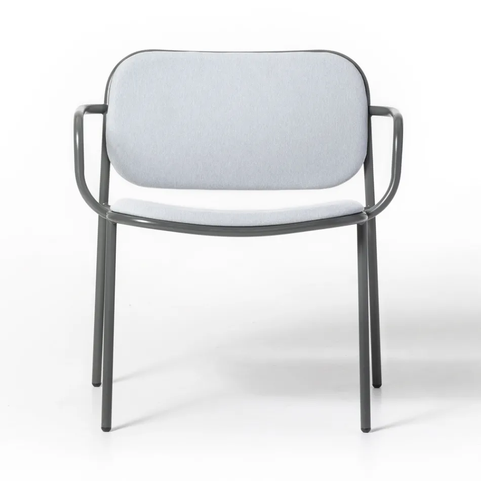 Stue Lænestol beklædt med stof Made in Italy 2 stk - Sangria Viadurini