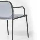 Stue Lænestol beklædt med stof Made in Italy 2 stk - Sangria Viadurini