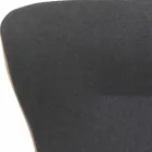 Drejelig stue lænestol i læder og metal fremstillet i Italien - sommerfugl Viadurini