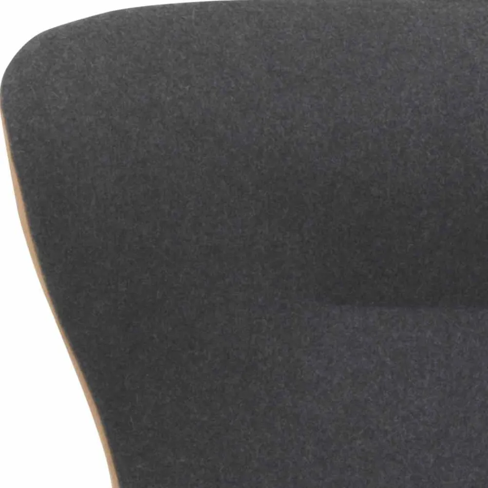 Drejelig stue lænestol i læder og metal fremstillet i Italien - sommerfugl Viadurini