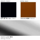 Drejelig stue lænestol i læder og metal fremstillet i Italien - sommerfugl Viadurini