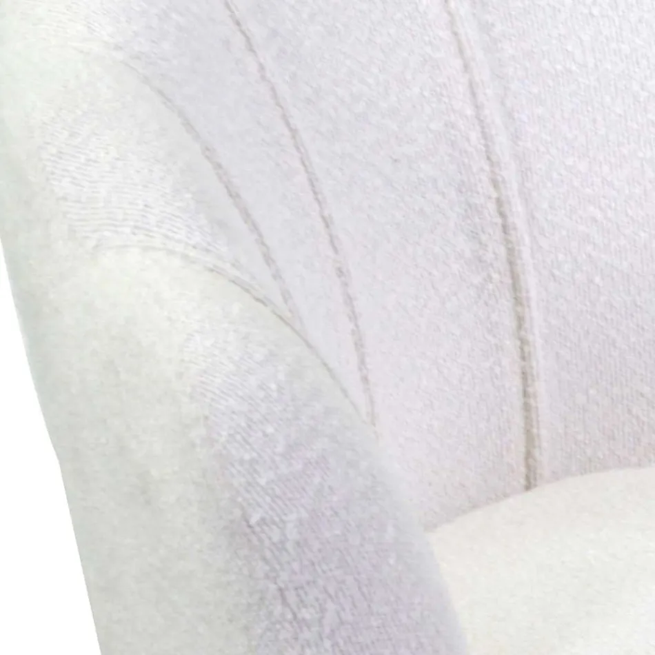 Lænestol til stuen lavet af metal og stof - Backdrop Viadurini