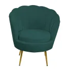 Lænestol til stuen lavet af metal og fløjl - Backdrop Viadurini