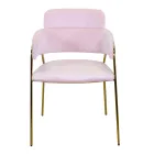 Lænestol til stuen lavet af guldmetal og fløjl - Flag Viadurini