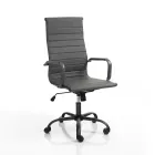 Kontorlænestol med højt eller lavt ryglæn - Rubidio Viadurini