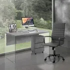 Kontorlænestol med højt eller lavt ryglæn - Rubidio Viadurini