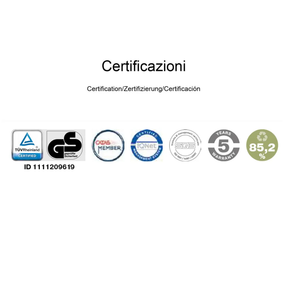 Ergonomisk drejelig kontorstol med hjul og nakkestøtte - Gimiglia Viadurini