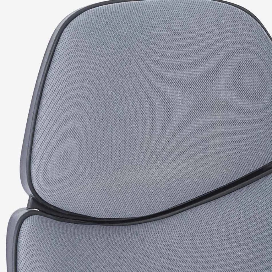 Justerbar drejelig kontorstol i stål og polyester - Luigio Viadurini